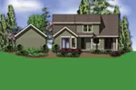 Arts & Crafts House Plan Rear Photo 01 - Melba Grove Country Home 011D-0508 - Shop House Plans and More