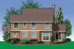 Traditional House Plan Rear Photo 01 - Rhodes Point Sloping Lot Home 011D-0519 - Shop House Plans and More