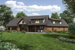 Mountain House Plan Rear Photo 01 - Squaw Lake Craftsman Home 011D-0523 - Shop House Plans and More