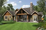 Craftsman House Plan Rear Photo 01 - Wrights Creek Craftsman Home 011D-0526 - Shop House Plans and More