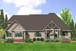 Southern House Plan Rear Photo 02 - Mason Hollow Craftsman Home 011D-0528 - Shop House Plans and More