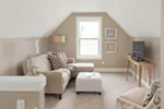 Craftsman House Plan Family Room Photo 01 - Lucy Hill Narrow Lot Home 011D-0542 - Shop House Plans and More