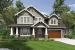 Country House Plan Front of Home - Cork Hollow Craftsman Home 011D-0574 - Search House Plans and More