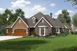 Ranch House Plan Front of House 011D-0590