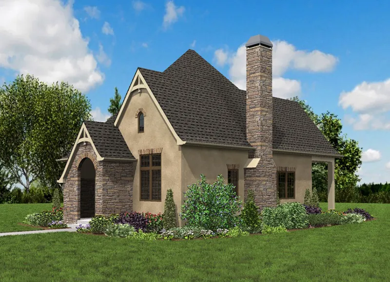 Ranch House Plan Front Photo 03 - Boyle European Cottage Home 011D-0591 - Search House Plans and More