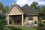 Ranch House Plan Rear Photo 01 - Boyle European Cottage Home 011D-0591 - Search House Plans and More