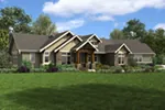 Arts & Crafts House Plan Front of Home - Joanna Hill Craftsman Home 011D-0607 - Search House Plans and More