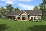 Arts & Crafts House Plan Rear Photo 01 - Joanna Hill Craftsman Home 011D-0607 - Search House Plans and More