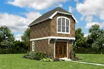 Cape Cod & New England House Plan Front Photo 02 - Dyson Downs Narrow Lot Home 011D-0616 - Search House Plans and More