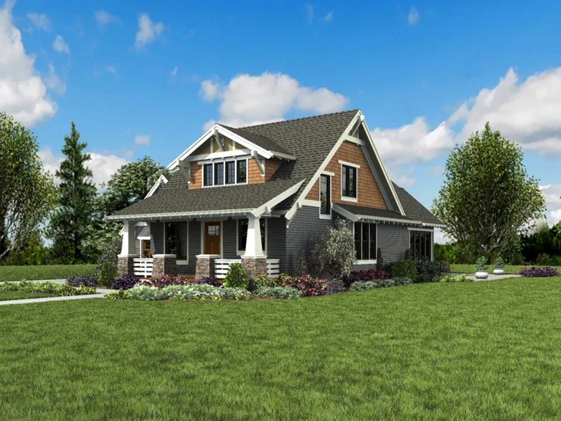 Shingle House Plan Front Photo 03 - Johnstone Bungalow Home 011D-0647 - Search House Plans and More