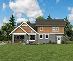Shingle House Plan Rear Photo 06 - Johnstone Bungalow Home 011D-0647 - Search House Plans and More