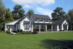 Ranch House Plan Rear Photo 01 - 011D-0666 - Shop House Plans and More