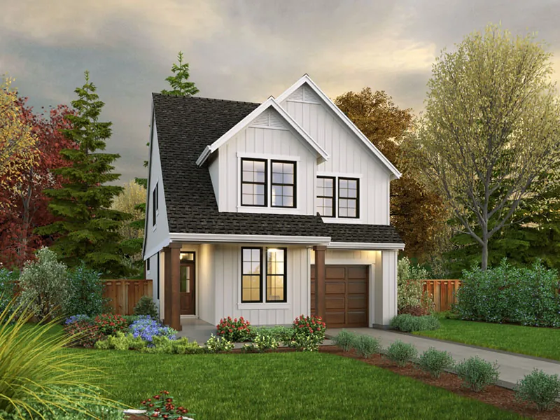 Modern House Plan Front of Home - 011D-0692 - Shop House Plans and More