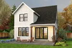 Modern House Plan Rear Photo 01 - 011D-0692 - Shop House Plans and More