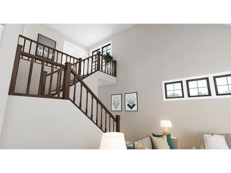 Modern House Plan Stairs Photo - 011D-0692 - Shop House Plans and More