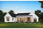 Ranch House Plan Rear Photo 01 - 011D-0704 - Shop House Plans and More