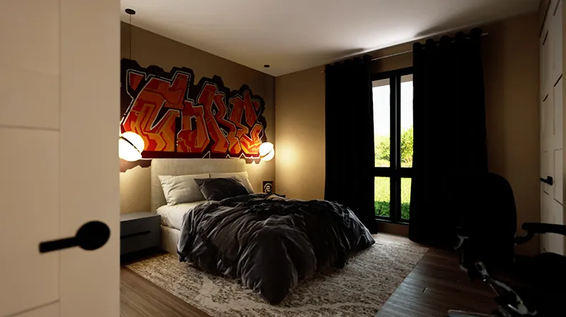Modern House Plan Bedroom Photo 02 - 011D-0706 | House Plans and More