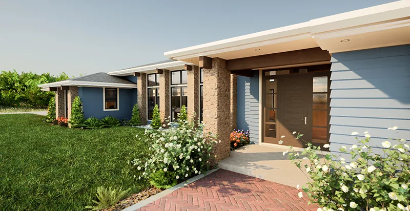Modern House Plan Entry Photo 01 - 011D-0706 | House Plans and More