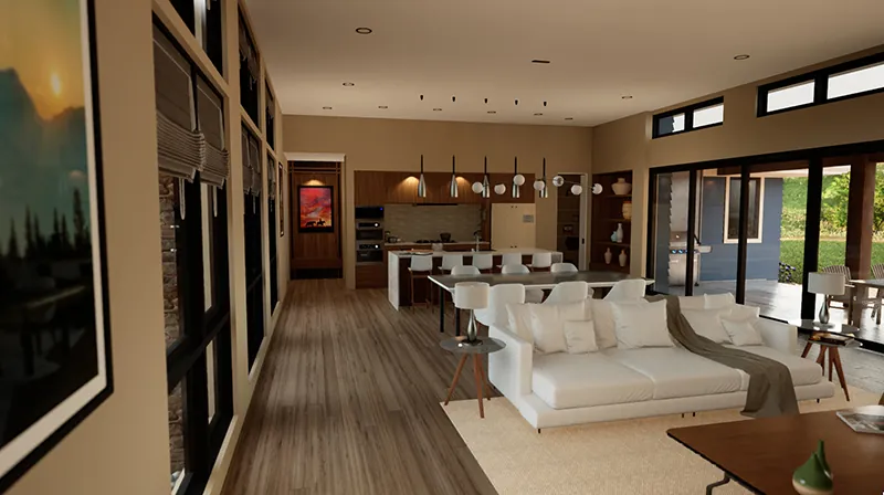Modern House Plan Great Room Photo 01 - 011D-0706 | House Plans and More