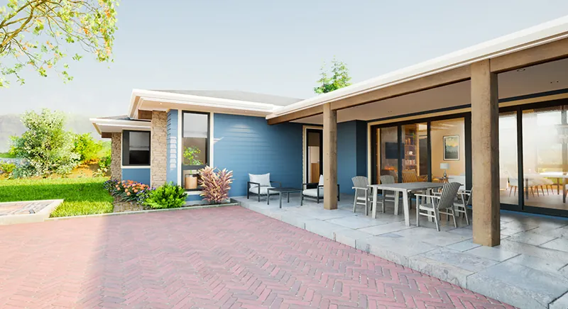 Modern House Plan Outdoor Living Photo 01 - 011D-0706 | House Plans and More
