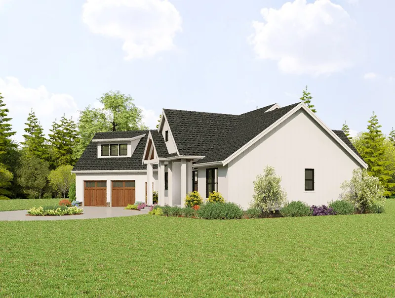 Southern House Plan Front Photo 03 - Kayak Creek Modern Farmhouse 011D-0712 - Search House Plans and More