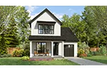 Modern House Plan Front of Home - 011D-0715 - Shop House Plans and More
