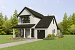 Modern House Plan Front Photo 02 - 011D-0715 - Shop House Plans and More