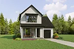 Modern House Plan Front Photo 04 - 011D-0715 - Shop House Plans and More