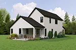 Modern House Plan Rear Photo 05 - 011D-0715 - Shop House Plans and More