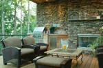 Ranch House Plan Deck Photo 01 - Castlerock Manor Luxury Home 011S-0018 - Search House Plans and More