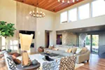 Ranch House Plan Living Room Photo 03 - Castlerock Manor Luxury Home 011S-0018 - Search House Plans and More