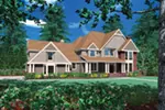 Shingle House Plan Front Image - Sutter Place Craftsman Home 011S-0026 - Shop House Plans and More