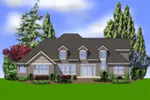 Craftsman House Plan Rear Photo 01 - Grand Hollow Craftsman Home 011S-0037 - Search House Plans and More