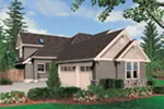 Craftsman House Plan Side View Photo - Grand Hollow Craftsman Home 011S-0037 - Search House Plans and More
