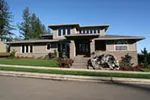 Prairie House Plan Front Photo 05 - Sidney Manor Luxury Home 011S-0040 - Shop House Plans and More