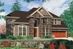 Luxury House Plan Front of Home - 011S-0047 - Shop House Plans and More