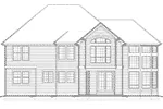 Luxury House Plan Rear Elevation - 011S-0047 - Shop House Plans and More