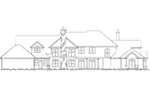 Country French House Plan Rear Elevation - 011S-0059 - Shop House Plans and More