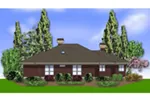 Contemporary House Plan Rear Photo 01 - 011S-0067 - Shop House Plans and More