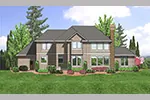 Rustic House Plan Color Image of House - 011S-0074 - Shop House Plans and More