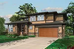 Prairie House Plan Front Image - 011S-0075 - Shop House Plans and More