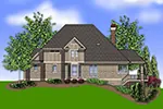 Luxury House Plan Color Image of House - 011S-0078 - Shop House Plans and More