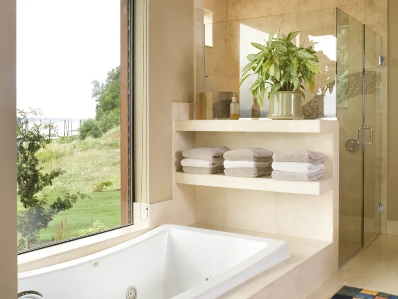 Craftsman House Plan Master Bathroom Photo 02 - Demarco Luxury Prairie Home 011S-0085 - Search House Plans and More