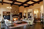 Mediterranean House Plan Family Room Photo 01 - DeMere Luxury European Home 011S-0088 - Search House Plans and More