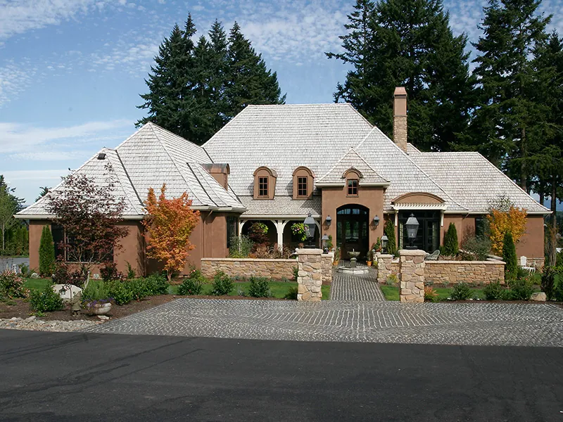 Mediterranean House Plan Front of Home - DeMere Luxury European Home 011S-0088 - Search House Plans and More