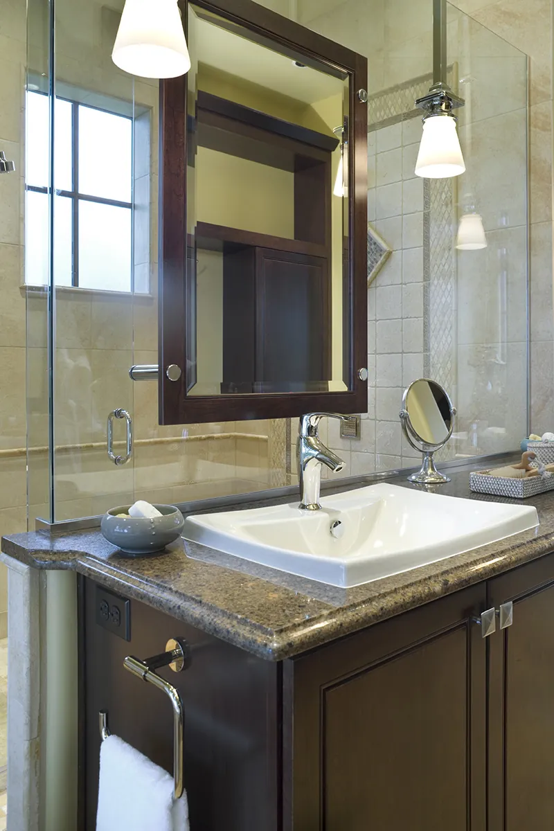 Mediterranean House Plan Master Bathroom Photo 07 - DeMere Luxury European Home 011S-0088 - Search House Plans and More