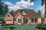 Cabin & Cottage House Plan Front of Home - 011S-0095 - Shop House Plans and More