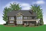 Shingle House Plan Rear Photo 01 - Prichard Place Luxury Craftsman Home 011S-0100 - Shop House Plans and More