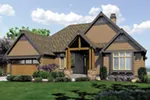 Craftsman House Plan Front of Home - 011S-0102 - Shop House Plans and More
