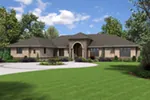 Sunbelt House Plan Front of Home - Wynhaven Luxury European Home 011S-0114 - Shop House Plans and More